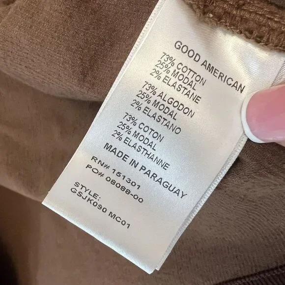 Good American‎ Brown Corduroy Shacket Xl/xxl 4/5 Womens NWT button Up W/Pockets - Picture 7 of 11